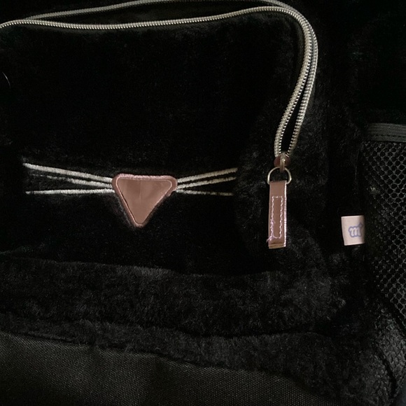 Furry Black Cat Backpack - Picture 3 of 4